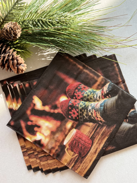 Servetele de masa, 3 straturi, Tissue - Nestor, 33 x 33 cm, 20 buc [5]