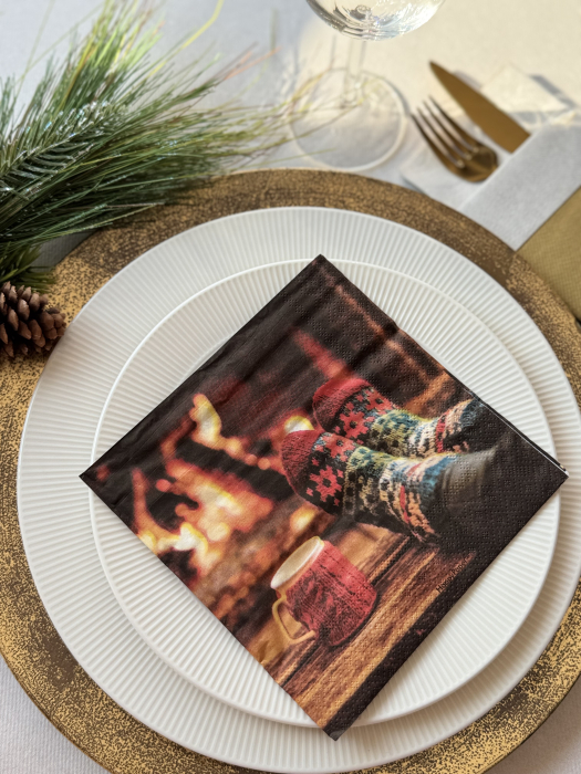 Servetele de masa, 3 straturi, Tissue - Nestor, 33 x 33 cm, 20 buc [2]