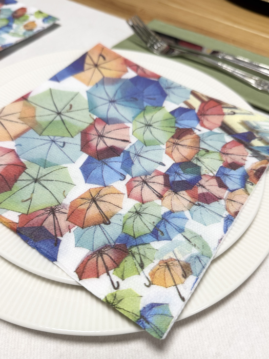 Servetele de masa festive, SoftPoint - Happy Umbrellas / 40x40 cm / 20 buc [4]