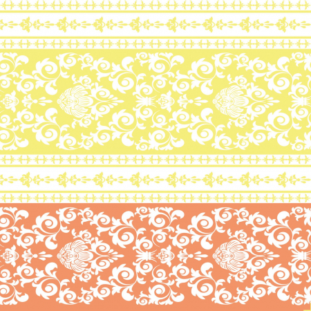 Traversa masa Linclass - Pascal (portocaliu-crem) / 40 cm x 24 m / 1 rola [3]