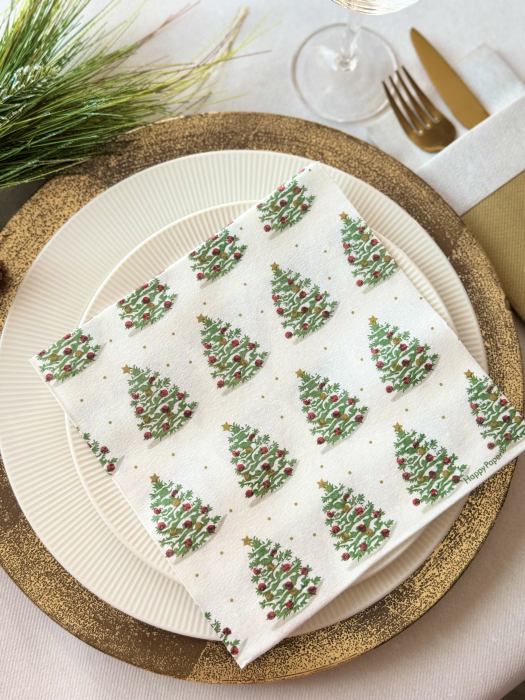 Servetele de masa festive Christmas Trees Textile Touch / 40 x40 cm / 12 buc [1]