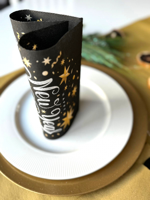 Servetele de masa festive Softpoint pentru Revelion/Anul Nou - Happy New Year / 40 x 40 cm / 20 buc [5]