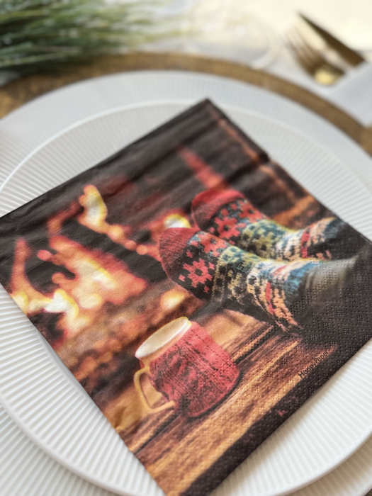 Servetele de masa, 3 straturi, Tissue - Nestor, 33 x 33 cm, 20 buc [4]