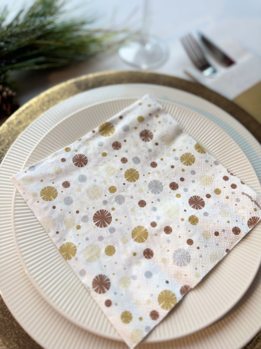 Servetele de masa, 3 straturi, Tissue - Ania brilliant, 33 x 33 cm, 20 buc [2]