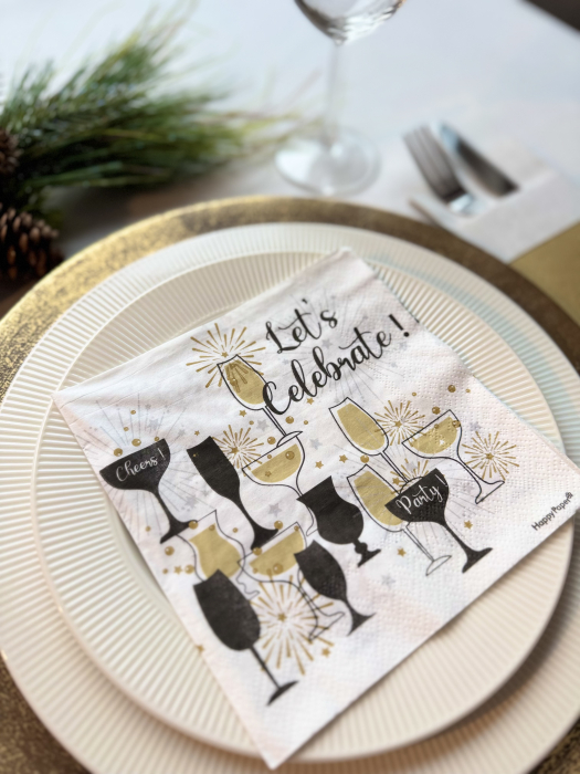 Servetele de masa, 3 straturi, Tissue - Let's Celebrate, 33 x 33 cm, 20 buc [2]