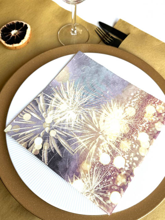Servetele de masa festive Softpoint - Fireworks (Artificii) / 40 x 40 cm / 20 buc [3]