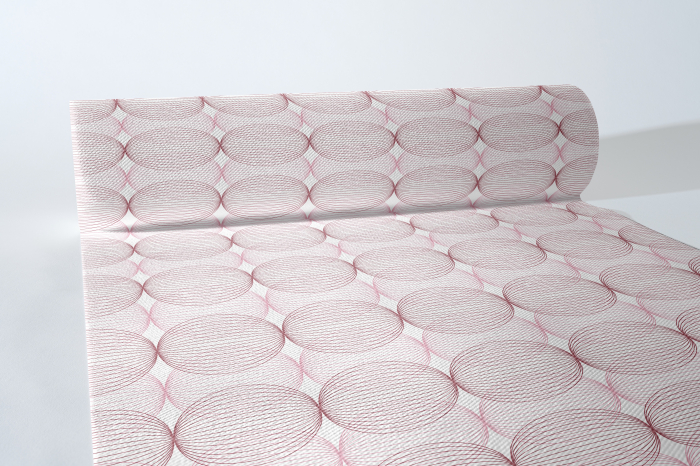 Traversa masa Linclass - Ludo (roz-bordo) / 40 cm x 24 m / 1 rola [1]