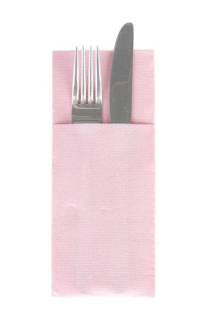 BAX Servetele cu BUZUNAR pentru tacamuri - Softpoint (Roz pal) / 33 x 40 cm / 900 buc [4]