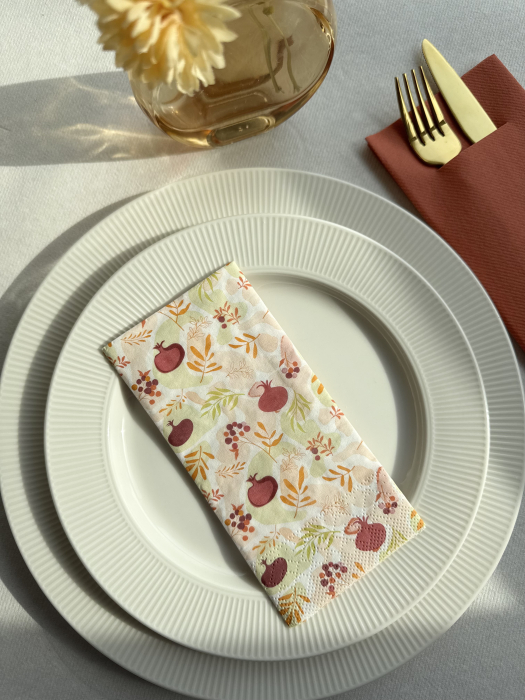 Bax Servetele de masa 3 straturi, Tissue - Fall Harmony, 33 x 33 cm, pliate 1/8/ 4000 buc [2]