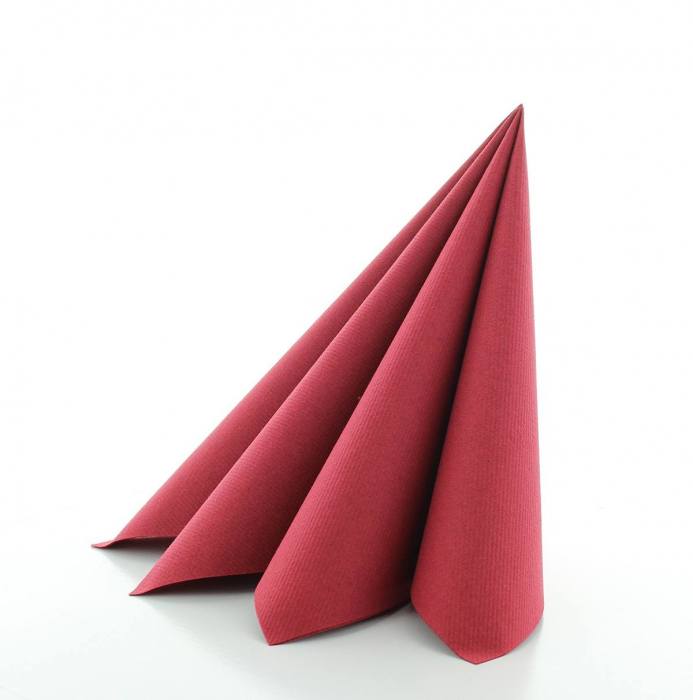 Servetele de masa festive Linclass - Bordeaux (Bordo) / 40 x 40 cm / 50 buc [3]