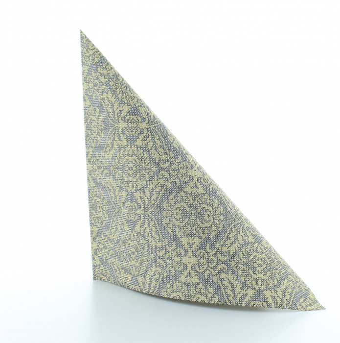 Servetele de masa festive Linclass - Kiyan (negru-auriu) / 40 x 40 cm / 50 buc [2]
