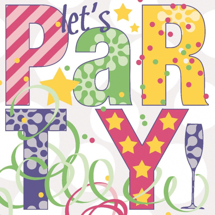 Servetele de masa festive Linclass - Let's Party / 40 x 40 cm / 50 buc [3]