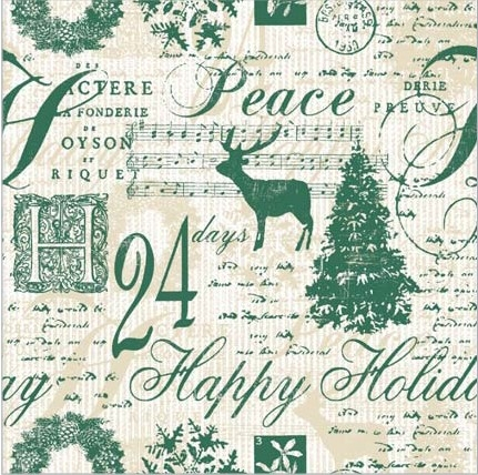 Servetele de masa festive Linclass pentru Craciun/Revelion - Happy Holiday / 40 x 40 cm / 50 buc [2]