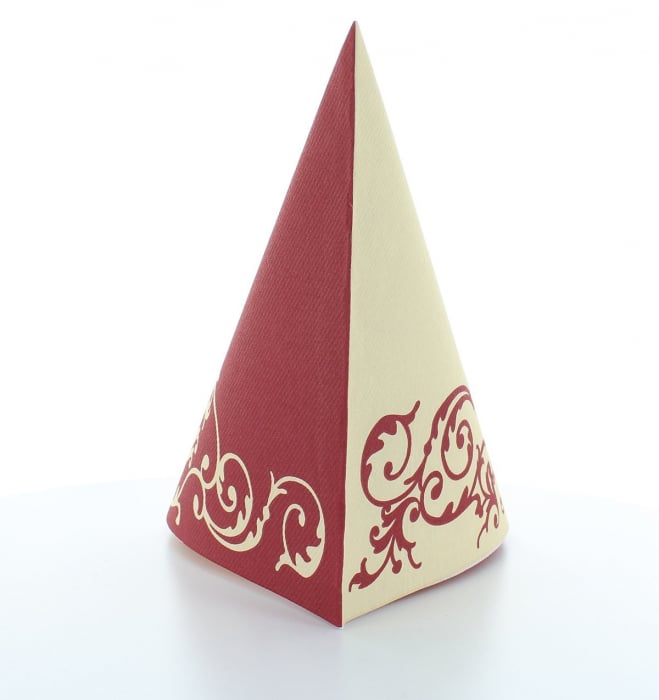 Servetele de masa festive Linclass - Pomp (Bordeaux-Crem) / 40 x 40 cm / 50 buc [7]