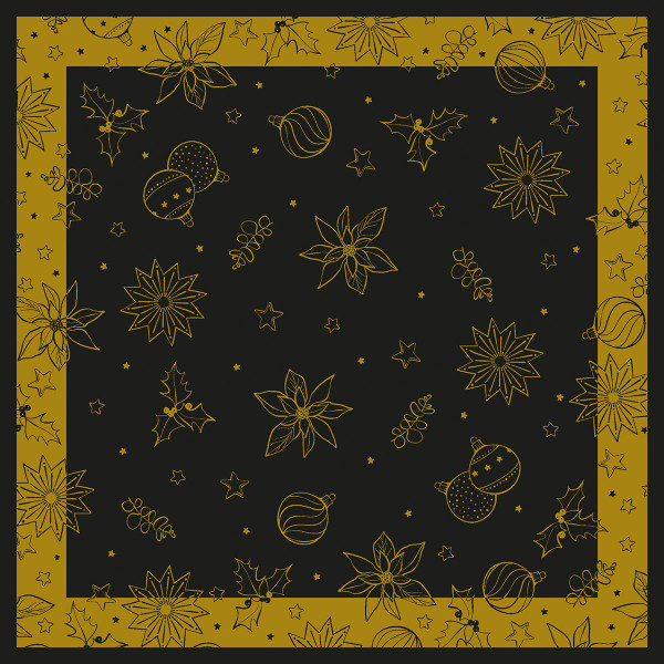 
Fata de masa de Craciun Linclass - Milan schwarz / black / 80 × 80 cm / 20 buc [1]