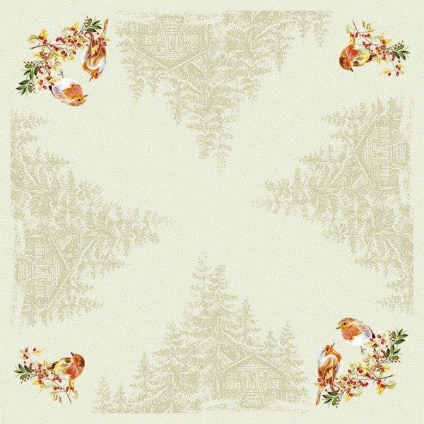 
Fata de masa de Craciun Linclass - Pippa beige / 80 × 80 cm / 20 buc [1]