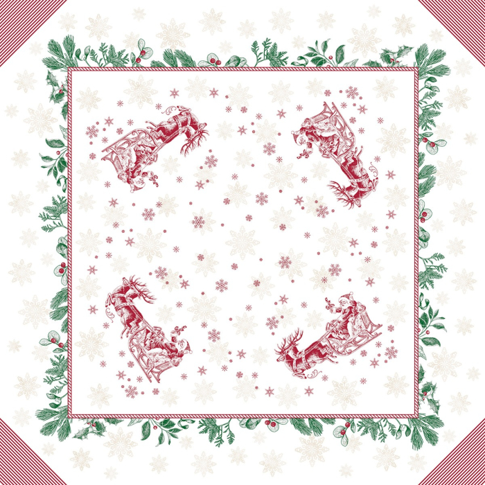Fata de masa de Craciun Linclass - Tiemen / 80 × 80 cm / 20 buc [1]