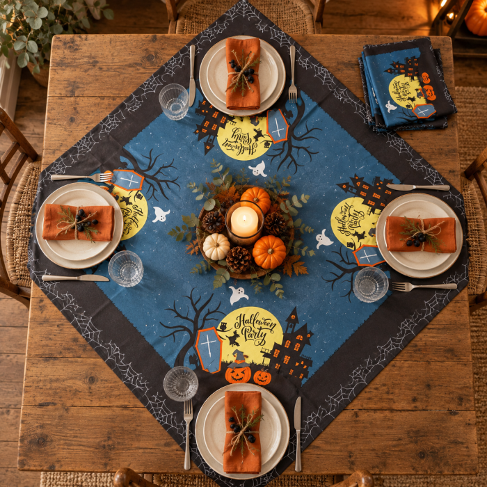 Fata de masa Haunted Forest 80 x 80 cm, set 10 buc [2]