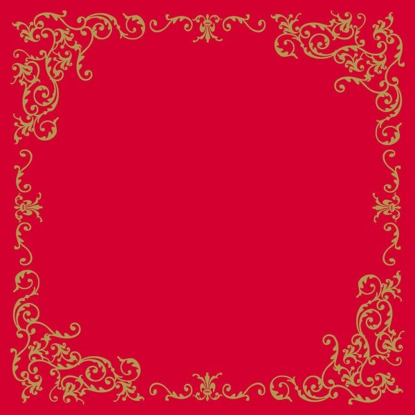 Fata de masa de Craciun Linclass - Pomp gold-rot / gold-red / 80 × 80 cm / 20 buc [1]