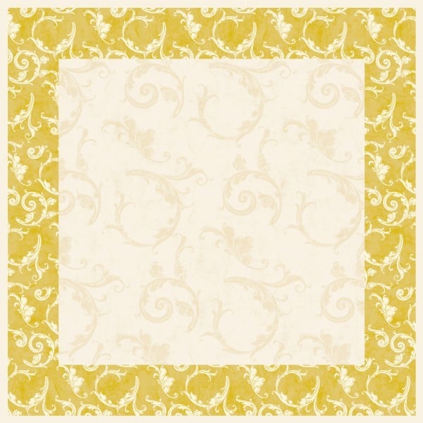 Fata de masa - Linclass Romantic (crem-auriu) / 80 x 80 cm / 1 buc [2]