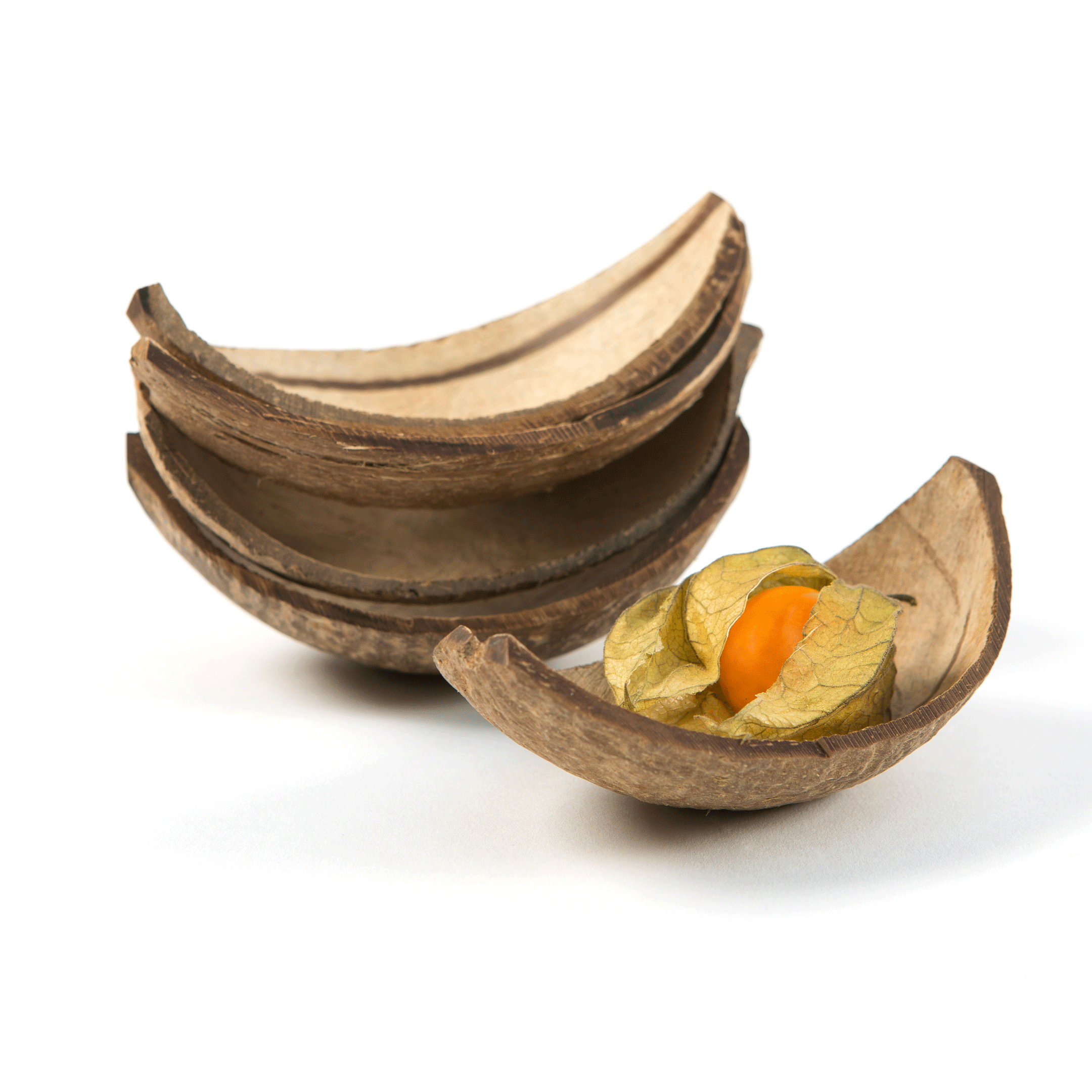 Barcute biodegradabile, din coaja de nuca de cocos, aprox. 100 x 65 x h15/50 mm, 10 buc [3]