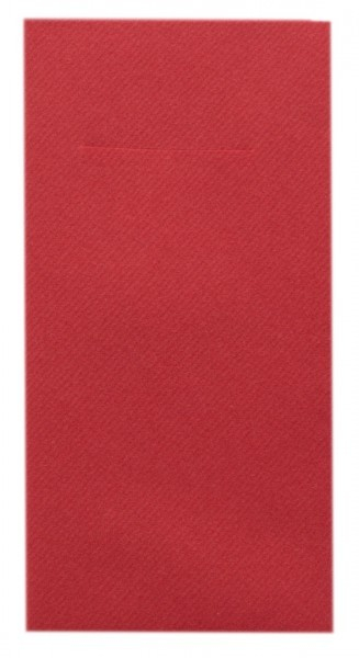 Servetele cu BUZUNAR pentru tacamuri, Linclass Red (rosu) / 40 x 40 cm / 12 buc [2]