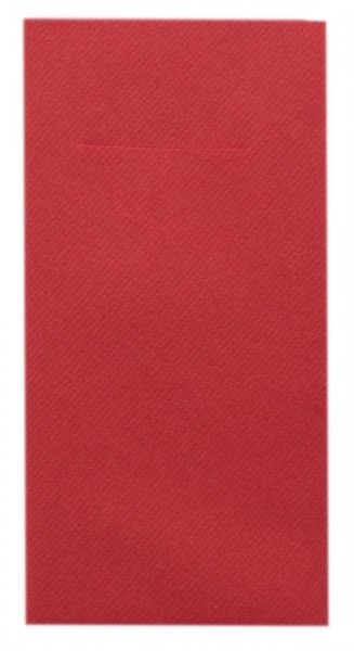 Servetele cu BUZUNAR pentru tacamuri, Linclass Red (rosu) / 40 x 40 cm / 75 buc [2]