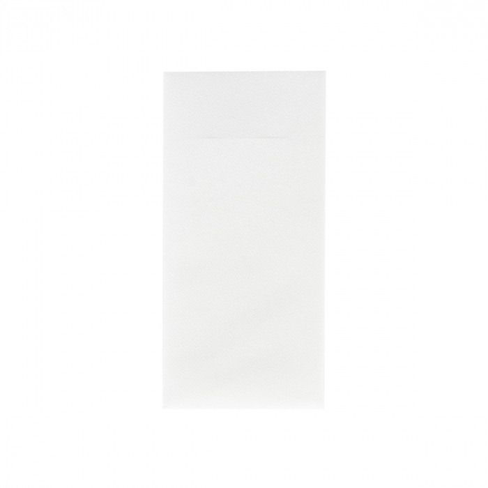 Servetele cu BUZUNAR pentru tacamuri - Spanlin Albe / 40 x 40 cm / 75 buc [2]