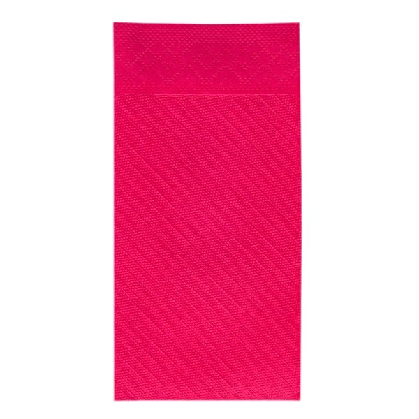 Servetele cu BUZUNAR pentru tacamuri - Tissue Deluxe (Rosii) / 40 x 40 cm / 75 buc [8]