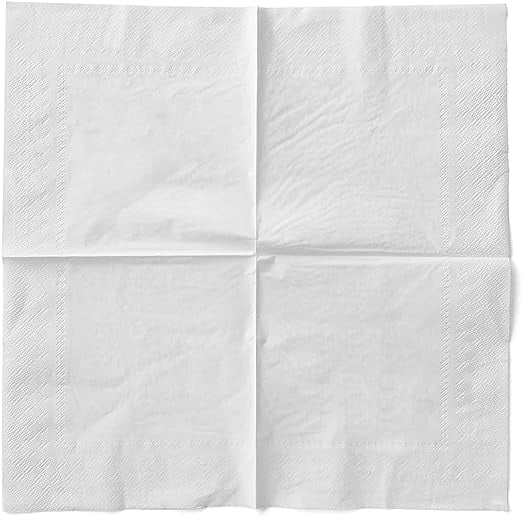 Servetele de masa 2 straturi, Tissue - Albe / 24 x 24 cm / 200 buc [4]