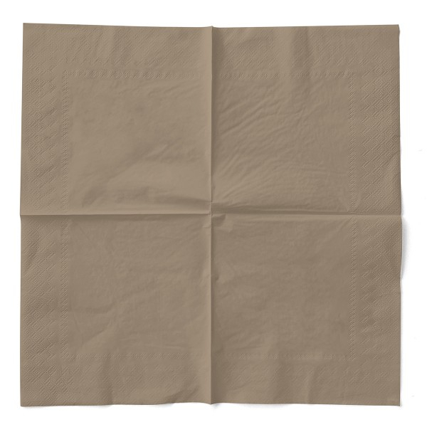 Servetele de masa 3 straturi Tissue - Beige grey (Grej), 33 x 33 cm, 100 buc [3]