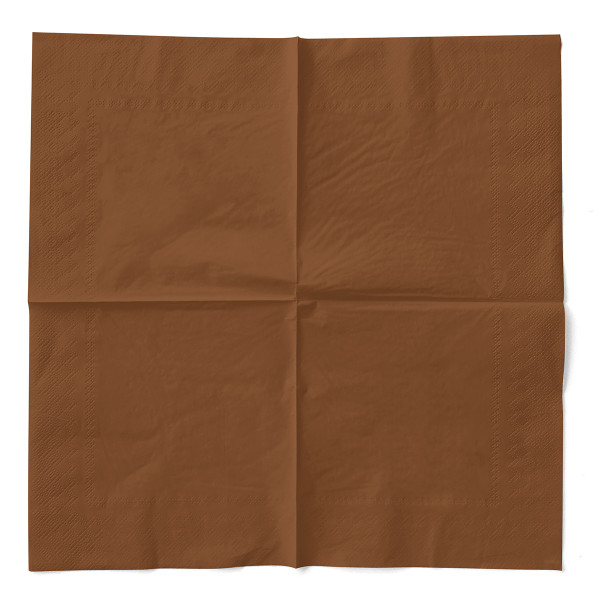 Servetele de masa 3 straturi, Tissue - Bronz / 40 x 40 cm / 100 buc [2]