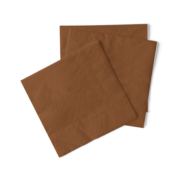Servetele de masa 3 straturi, Tissue - Bronze (bronz) / 33 x 33 cm / 20 buc [2]