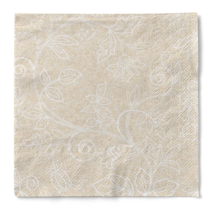 Servetele de masa, 3 straturi, Tissue - Claudio (model auriu) / 40 x 40 cm / 600 buc [2]