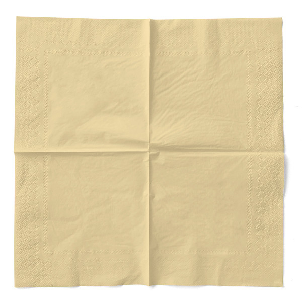 Servetele de masa 3 straturi Tissue - Crem, 40 x 40 cm, 100 buc [2]