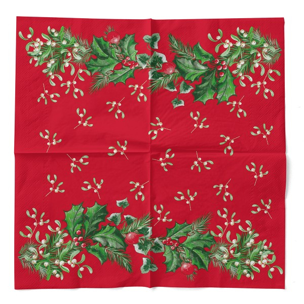 Servetele de masa de Craciun, 3 straturi, Tissue - Elise / 40 x 40 cm / 100 buc [3]