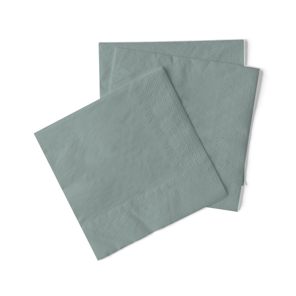 Servetele de masa 3 straturi, Tissue - Grey (gri) / 33 x 33 cm / 20 buc [2]