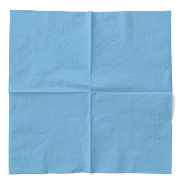 Servetele de masa 3 straturi Tissue - Light Blue (Baby Blue), 33 x 33 cm, 100 buc [3]