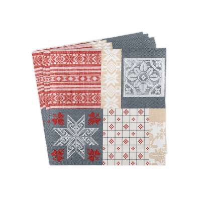 Servetele de masa, 3 straturi, Tissue - Luke (model rustic de iarna) / 40 x 40 cm / 100 buc [3]