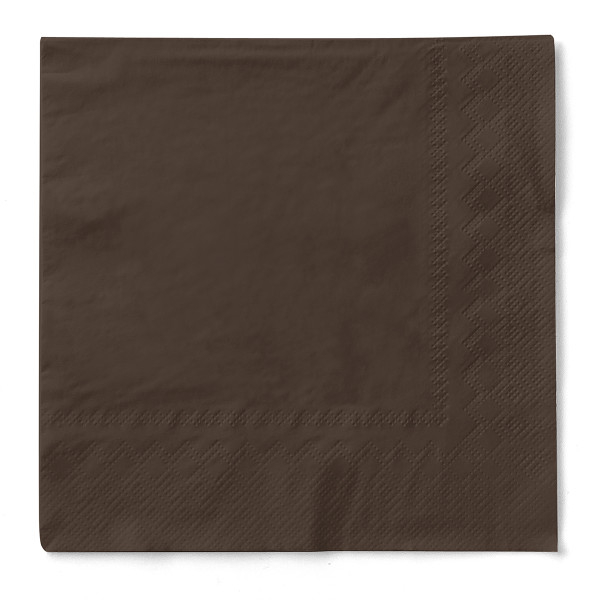 Servetele de masa 3 straturi, Tissue - Maro / 24 x 24 cm / 150 buc [2]