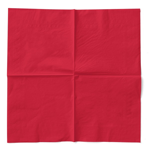 Servetele de masa 3 straturi, Tissue - Rosii / 33 x 33 cm / 100 buc [2]