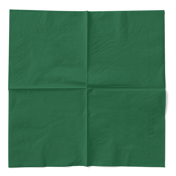Servetele de masa 3 straturi, Tissue - Verzi / 33 x 33 cm / 100 buc [2]