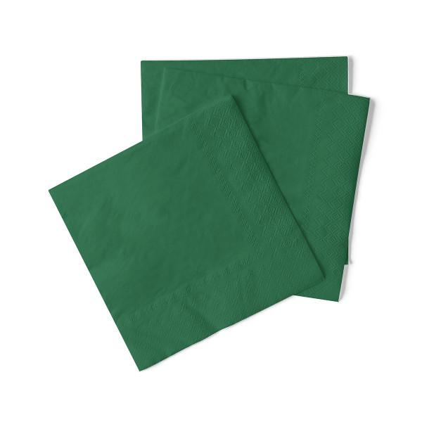Servetele de masa 3 straturi, Tissue - Verzi / 33 x 33 cm / 100 buc [3]