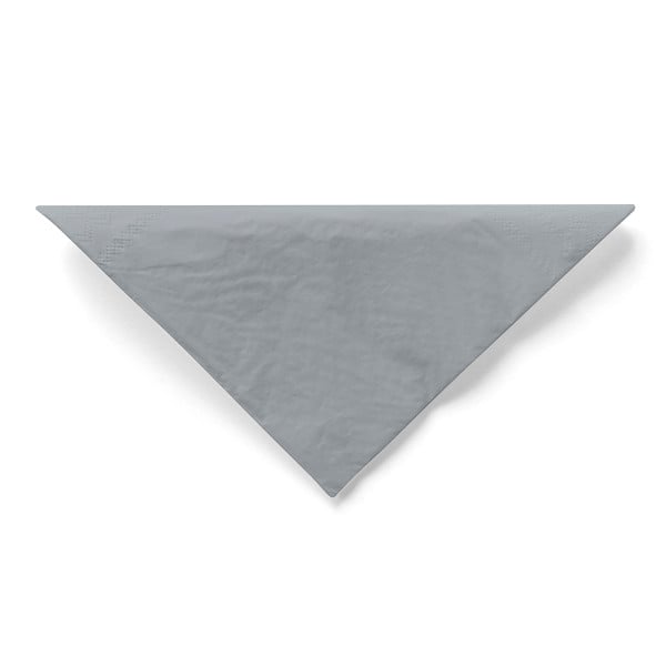 Servetele de masa 3 straturi, Tissue - Silver (Argintiu) / 40 x 40 cm / 100 buc [4]