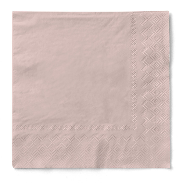 Servetele de masa 3 straturi, Tissue - Taupe (roz pudrat inchis) / 24 x 24 cm / 150 buc [2]