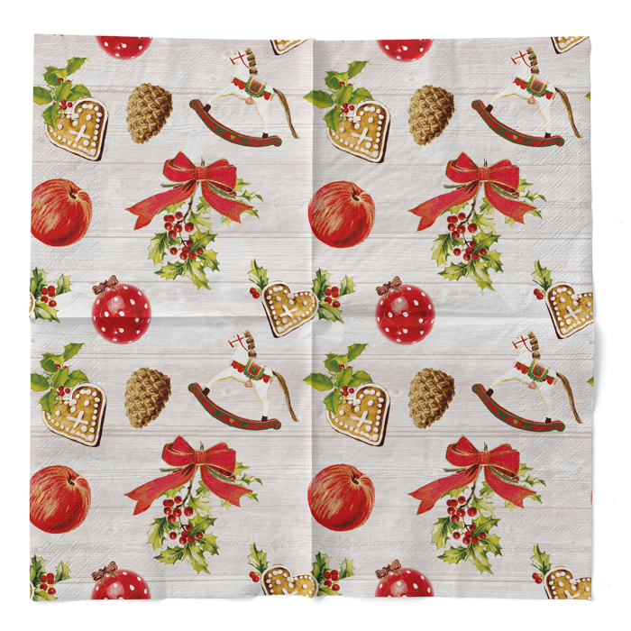 Servetele de masa de Craciun, 3 straturi, Tissue - Advent / 33 x 33 cm / 100 buc [3]