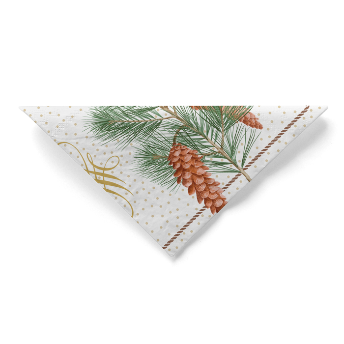 Servetele de masa de Craciun, 3 straturi, Tissue - Gustav / 33 x 33 cm / 100 buc [6]