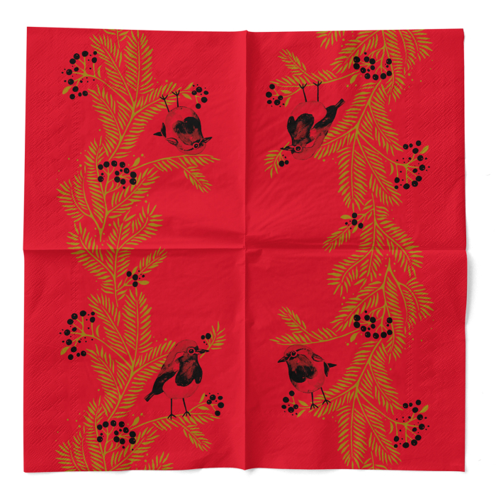 Servetele de masa de Craciun, 3 straturi, Tissue - Jesse / 33 x 33 cm / 100 buc [3]