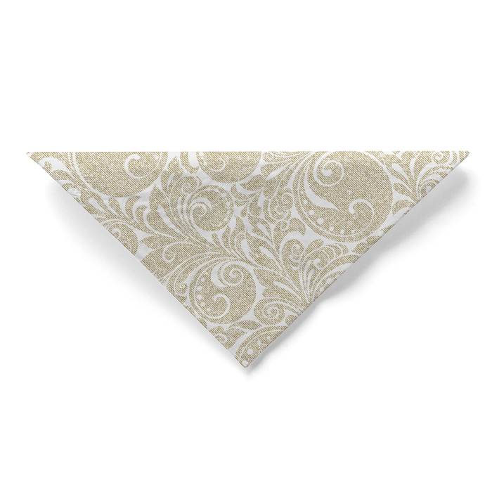 Servetele de masa de Craciun, 3 straturi, Tissue - Jordan weiss-gold / white-gold / 40 x 40 cm / 100 buc [4]