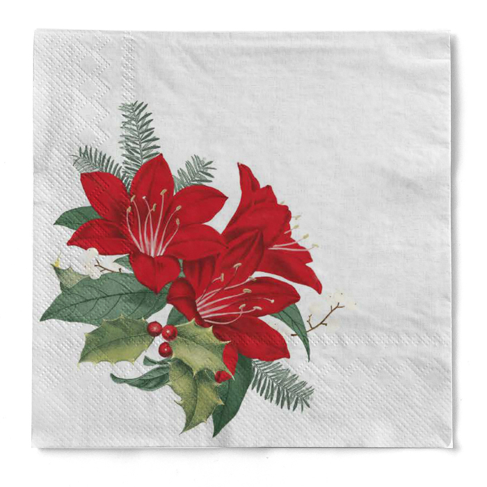 Servetele de masa de Craciun, 3 straturi, Tissue - Niklas / 33 x 33 cm / 100 buc [4]